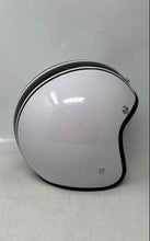 Load image into Gallery viewer, Armor AV-47 Black White Dot Approved Adjustable Strap Motorcycle Helmet