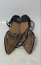 Load image into Gallery viewer, Steve Madden Womens Black Suede Pointed Toe Tie Strappy Sandals Size 7.5M