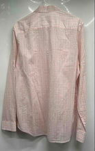 Load image into Gallery viewer, Calvin Klein Mens Pink Plaid Print Cotton Long Sleeve Button-Up Shirt Size M