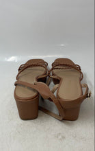 Load image into Gallery viewer, Sun + Stone Womens Alyssaa Brown Braided Ankle Strap Platform Sandals Size 9