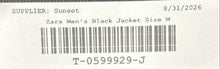 Load image into Gallery viewer, Zara Womens Black Long Sleeve Square Neck Four-Button Blazer Size Medium
