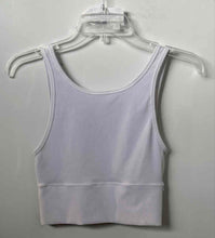 Load image into Gallery viewer, Lululemon Womens White Wide Strap V-Neck Activewear Cropped Tank Top Size 6