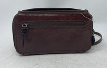 Load image into Gallery viewer, Brighton Womens Brown Black Croc-Embossed Inner Pockets Zipper Crossbody Bag