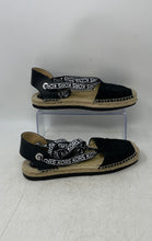 Load image into Gallery viewer, Michael Kors Womens Yara Black Round Toe Ankle Ties Espadrille Shoes Size 8M