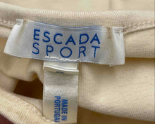 Load image into Gallery viewer, Authentic Escada Sport Womens Ivory Short Sleeve Pullover T-Shirt Size Small