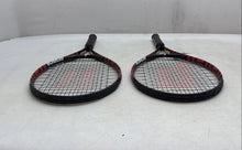 Load image into Gallery viewer, Pair Of 2 Prince Thunder 110 Red Black Comfort Grip Tennis Sports Racquets