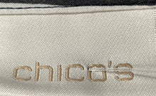Load image into Gallery viewer, Chico's Womens Black And White Long Sleeve Button Front Blouse Top Size 2