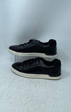 Load image into Gallery viewer, Bruno Marc Mens Black Leather Lace-Up Low Top Round Toe Sneaker Shoes Size 11