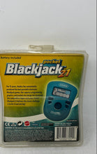 Load image into Gallery viewer, Radica Pocket BlackJack 21 Model 17009 Blue Handheld Game Age 8+ Not Tested