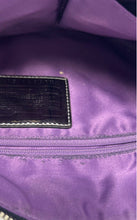 Load image into Gallery viewer, Coach Womens Poppy Black Silver Signature Double Zip Shoulder Bag No Strap