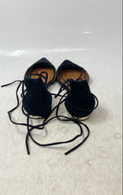 Load image into Gallery viewer, Steve Madden Womens Black Suede Pointed Toe Tie Strappy Sandals Size 7.5M