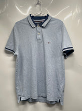 Load image into Gallery viewer, Tommy Hilfiger Mens Blue Heather Short Sleeve Regular Fit Polo Shirt Size XL
