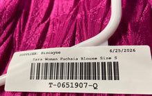 Load image into Gallery viewer, Zara Womens Fuchsia Sleeveless Boat Neck Textured Pleated Pullover Tank Top Sz S