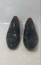 Load image into Gallery viewer, Hugo Boss Mens Black Leather Square Toe Slip-On Loafer Shoes Size 9.5
