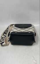 Load image into Gallery viewer, Fosidiri Womens Black White Geometric Print Inner Dividers Mini Crossbody Bag