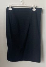 Load image into Gallery viewer, Armani Collezioni Womens Black Flat Front Back Zip Straight & Pencil Skirt Sz 8