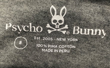 Load image into Gallery viewer, Psycho Bunny Mens Gray Heather V-Neck Short Sleeve Pullover T-Shirt Size 8