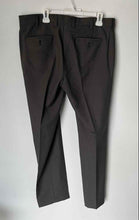 Load image into Gallery viewer, Louis Raphael Mens Brown Flat Front Slash Pocket Straight Leg Dress Pants 36/32