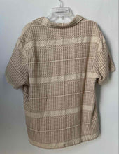 Load image into Gallery viewer, Guess Mens Beige Arrow Jacquard Printed Cotton Collared Button-Up Shirt Size XL