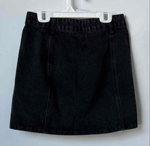Load image into Gallery viewer, Forever 21 Womens Black Cotton Button Front Casual Denim Mini Skirt Size Small