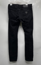Load image into Gallery viewer, Armani Exchange Mens Black Denim Pockets Slim Straight Leg Jeans Size 30