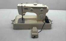 Load image into Gallery viewer, Alco Beige Zigzag Stitch Portable Domestic Sewing Machine In Case Not Tested