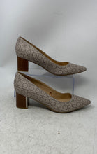 Load image into Gallery viewer, Calvin Klein Womens Natalia Beige Gray Slip-On Block Pump Heels Size 9M