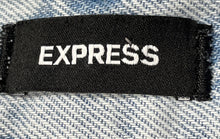 Load image into Gallery viewer, Express Womens Blue Denim Cotton Pockets Distressed Raw Hem Cut-Off Shorts Sz 4