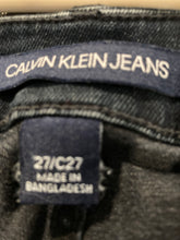 Load image into Gallery viewer, Calvin Klein Womens Blue 5-Pocket Design Button Front Bermuda Shorts Size 27