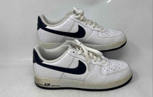 Load image into Gallery viewer, Nike Mens Air Force 1 Low 488298-105 White Blue Lace-Up Sneakers Shoes Size 11.5
