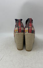 Load image into Gallery viewer, Polo Ralph Lauren Womens Madras Multicolor Plaid Wedge Espadrille Heels Size 10