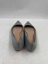 Load image into Gallery viewer, Authentic Tory Burch Womens Fairford Blue Leather Ballet Flats Size 7.5M Stained