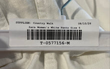 Load image into Gallery viewer, Zara Womens White Denim Stretch Pockets Straight Leg Jeans Size 6