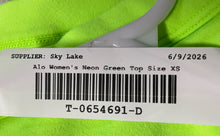 Load image into Gallery viewer, Alo Womens Neon Green Collarless Sleeveless Pullover Activewear Sports Bra Sz XS
