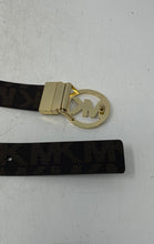 Load image into Gallery viewer, Michael Kors Womens Brown Signature Print Adjustable Buckle Reversible Belt