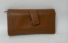 Load image into Gallery viewer, Michael Kors Womens Brookville Carryall Brown Leather Flap Clutch Purse