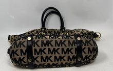 Load image into Gallery viewer, Michael Kors Womens Bedford Brown Monogram Print Top Handle Satchel Purse