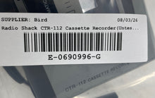 Load image into Gallery viewer, RadioShack CTR-112 Gray Black Handheld Cassette Tape Recorder Untested