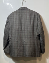 Load image into Gallery viewer, Lauren Ralph Lauren Mens Gray Plaid Long Sleeve Two-Button Blazer Size 42S