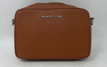 Load image into Gallery viewer, Mary Herz Womens Brown Inner Zipped Pocket Adjustable Strap Crossbody Bag