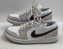 Load image into Gallery viewer, Authentic Nike Womens Air Jordan 1 Low White Brown Sneakers Shoes Size 8.5