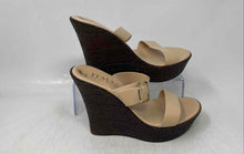 Load image into Gallery viewer, Italian Shoemakers Womens Brown Open Toe Wedge Platform Sandals Size 7.5
