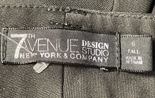 Load image into Gallery viewer, New York & Company 7th Avenue Design Studio Womens Black Dress Pants Size 6 Tall