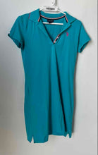 Load image into Gallery viewer, US Polo Assn. Womens Aqua Blue Short Sleeve Collared Polo Dress Size XS