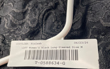 Load image into Gallery viewer, LOFT Womens Black Long Sleeve Collared Button Front Blouse Top Size M With Tag