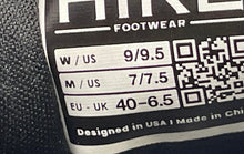 Load image into Gallery viewer, Hike Footwear Unisex HF Stride Black Lace-Up Sneaker Shoes Size M 7/7.5 W 9/9.5
