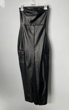 Load image into Gallery viewer, Forever 21 Womens Black Strapless Cargo Side Pockets Midi Bodycon Dress Size S