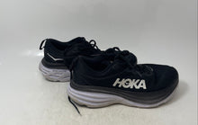 Load image into Gallery viewer, Hoka One One Mens Bondi 8 1127952 BWHT Black Low Top Running Shoes Size 7D