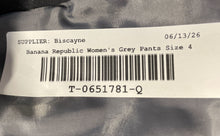 Load image into Gallery viewer, Banana Republic Womens Sloan Gray Flat Front Skinny Leg Ankle Pants Size 4