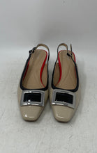 Load image into Gallery viewer, Alfani Womens Cienna Black Beige Red Square Toe Block Slingback Heels Size 8M